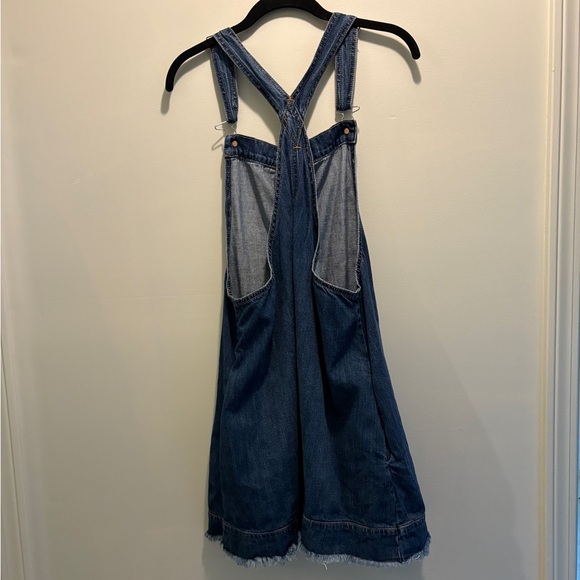 American Eagle Denim Button-Front Overall Dress - Picture 2 of 4